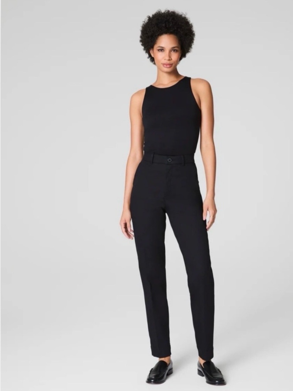 SPANX Supersmooth Stretch Twill Slim Straight Pants | Black